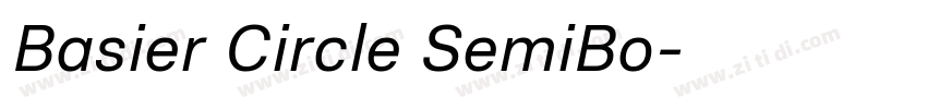 Basier Circle SemiBo字体转换